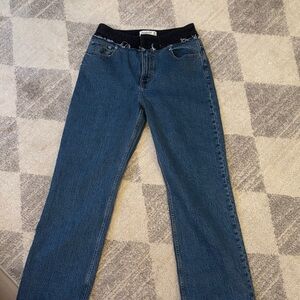 Abercrombie & Fitch Straight Leg Blue Jeans